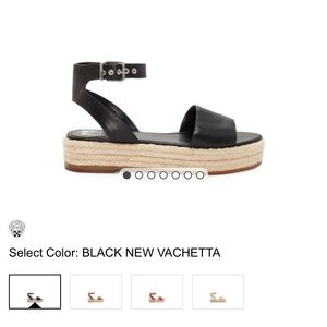 Black Vince Camuto Sandals worn twice 🎉